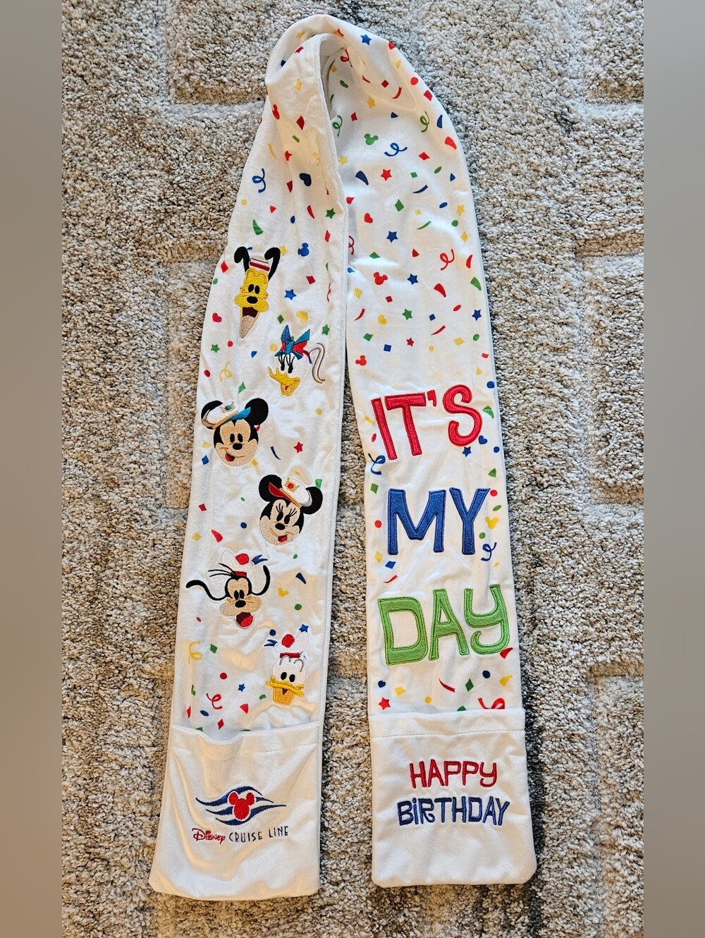 Disney Cruise Line Birthday Scarf